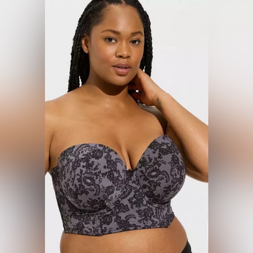 Torrid Tara Lace Purple Bra Size 48B - Picture 3 of 8